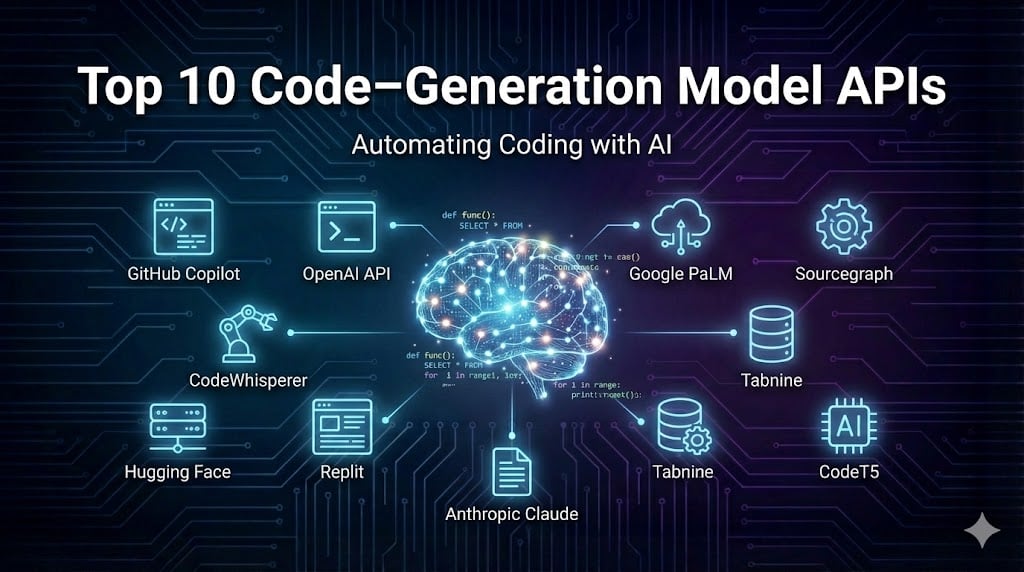Top 10 Code Generation Model APIs