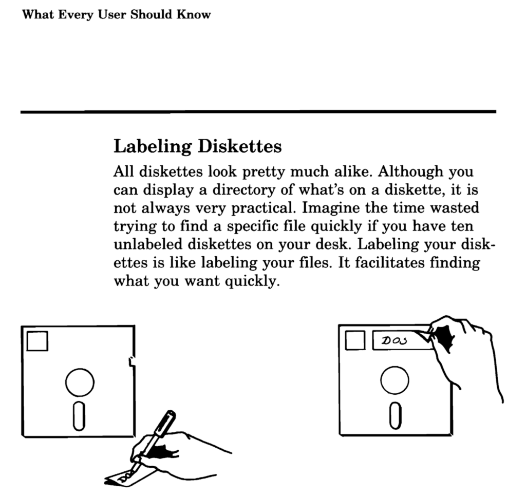 A page from the AT&T PC 6300 User